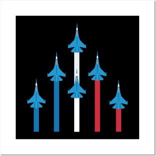 Three Colour Military Aircrafts Design Posters and Art